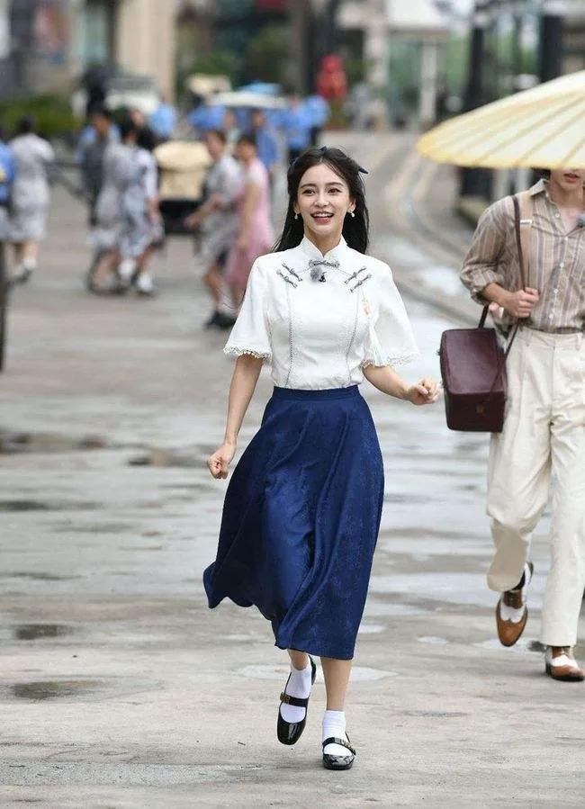 Angelababy的民国风打扮真的好漂亮啊！宛若天仙下凡