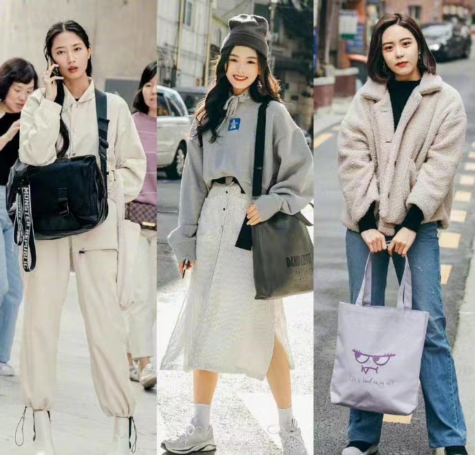 27套韩国女孩街拍，保暖时髦又显高，早春穿着俏皮帅气，真的好看