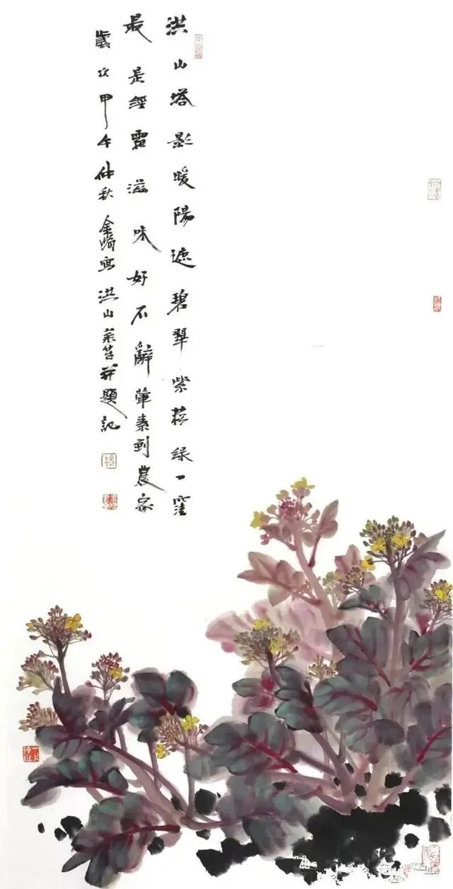 意境清远，笔墨雅洁的花鸟画