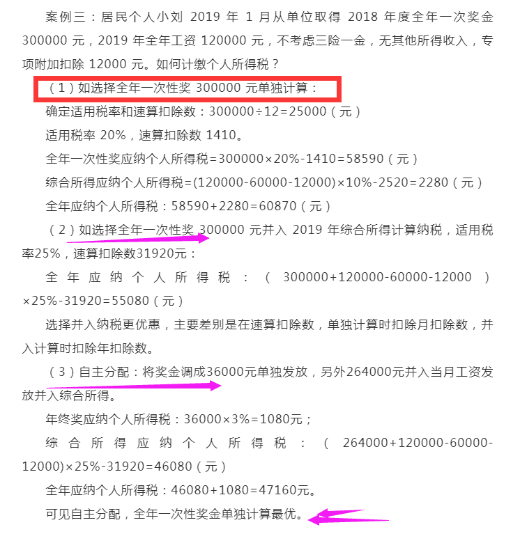 个税又变了！全年一次性奖要这样算个税！附最新个税税率表