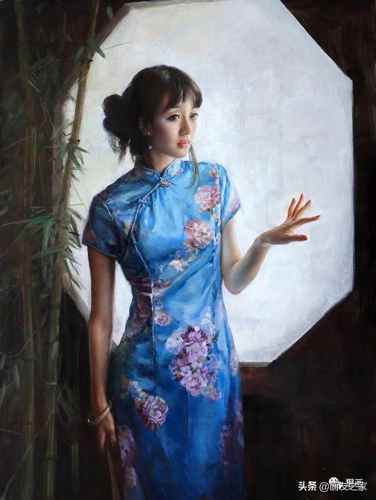 太美了，超凡脱俗的东方女性之美！张锦龙油画人物作品欣赏