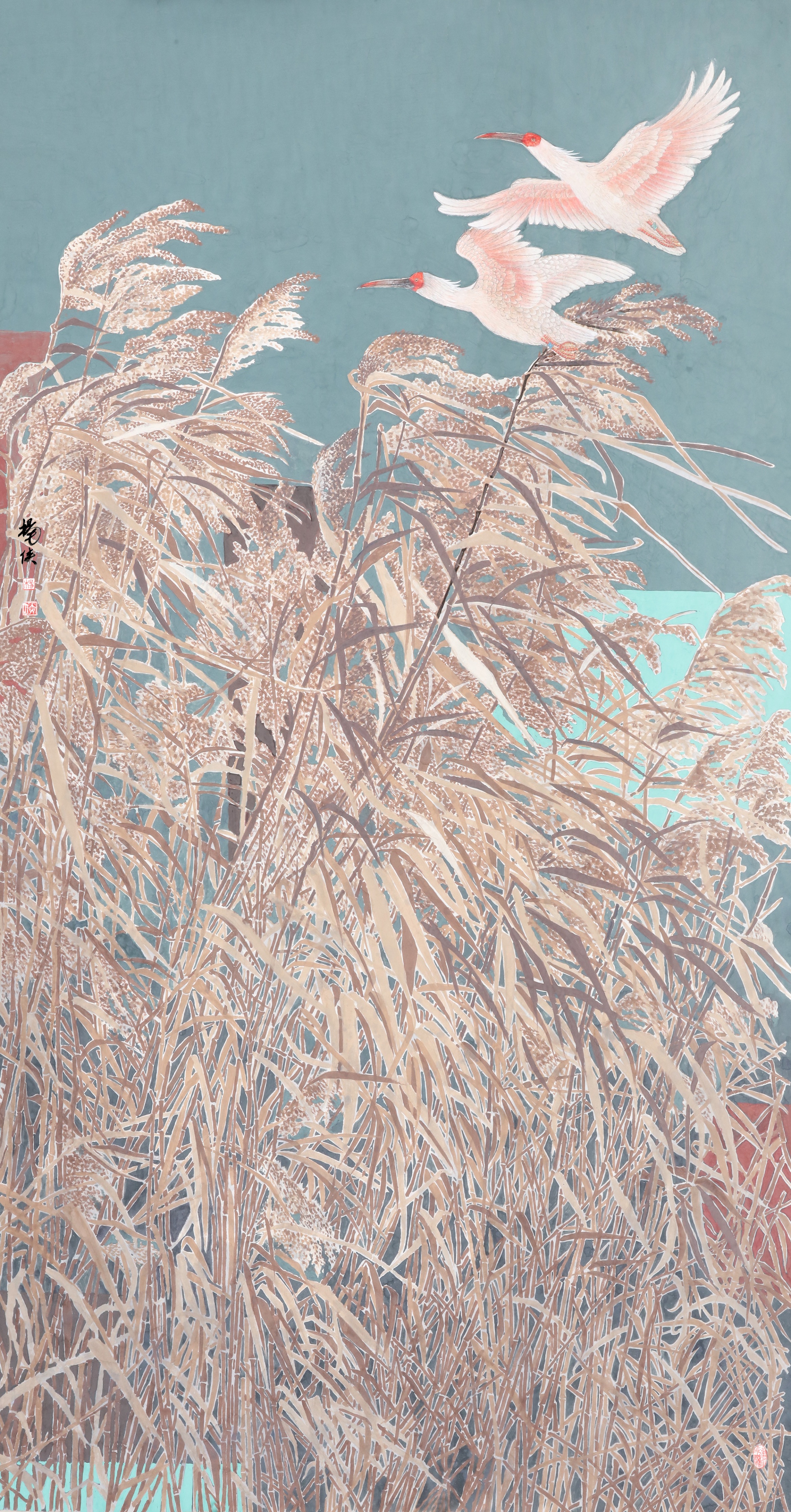 文明的审美思索、形象建构与灵魂守望—评杨侠的朱鹮系列绘画作品