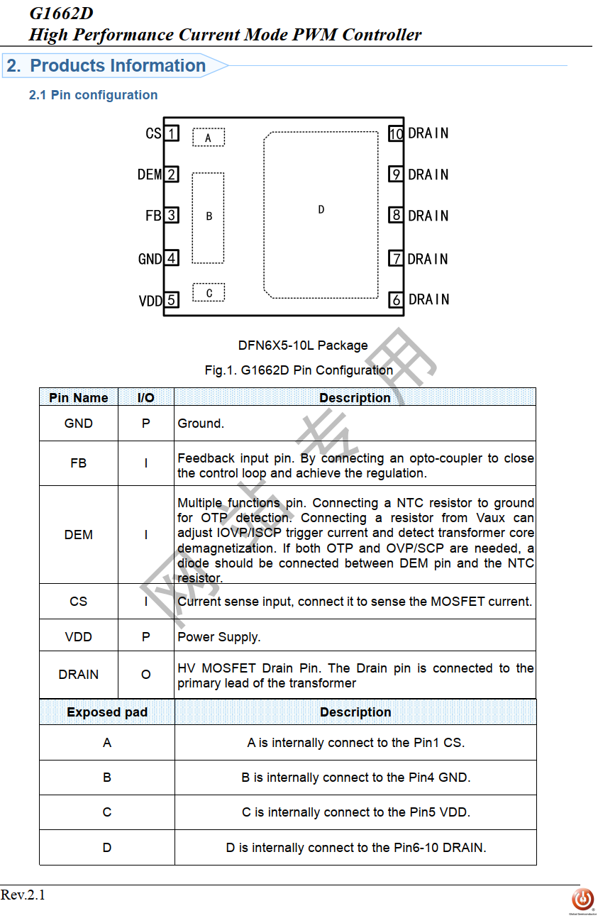 助力45W快充普及，环球半导体SSR反激控制器G1662D登场
