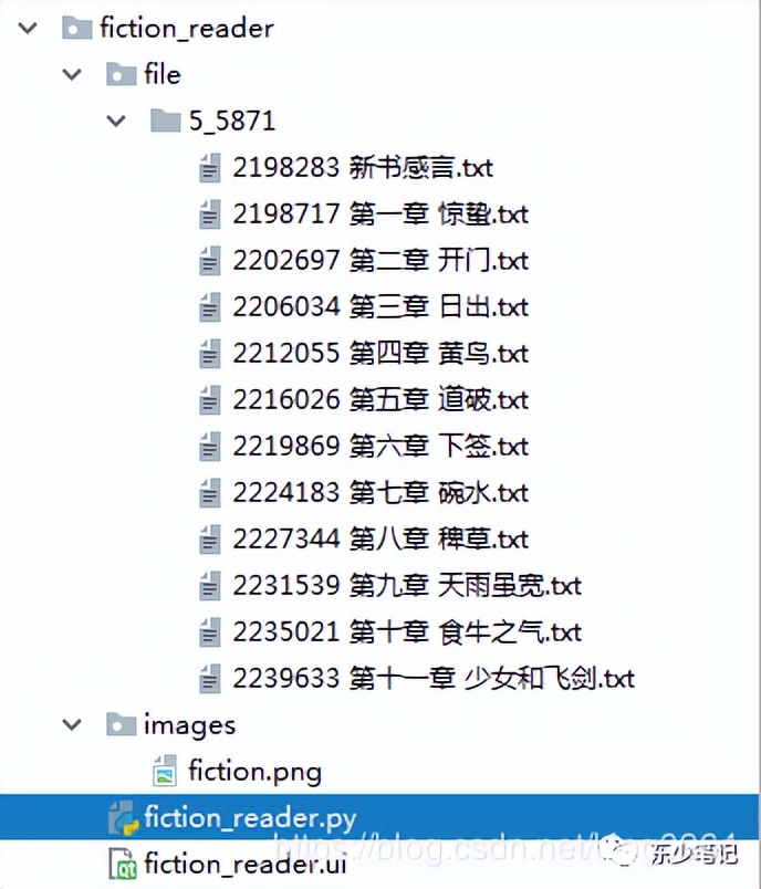 python实现小说阅读器