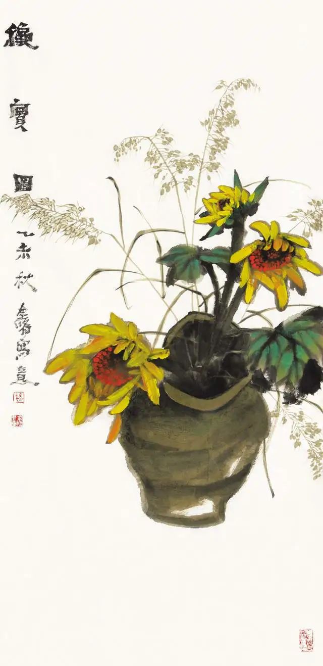 意境清远，笔墨雅洁的花鸟画