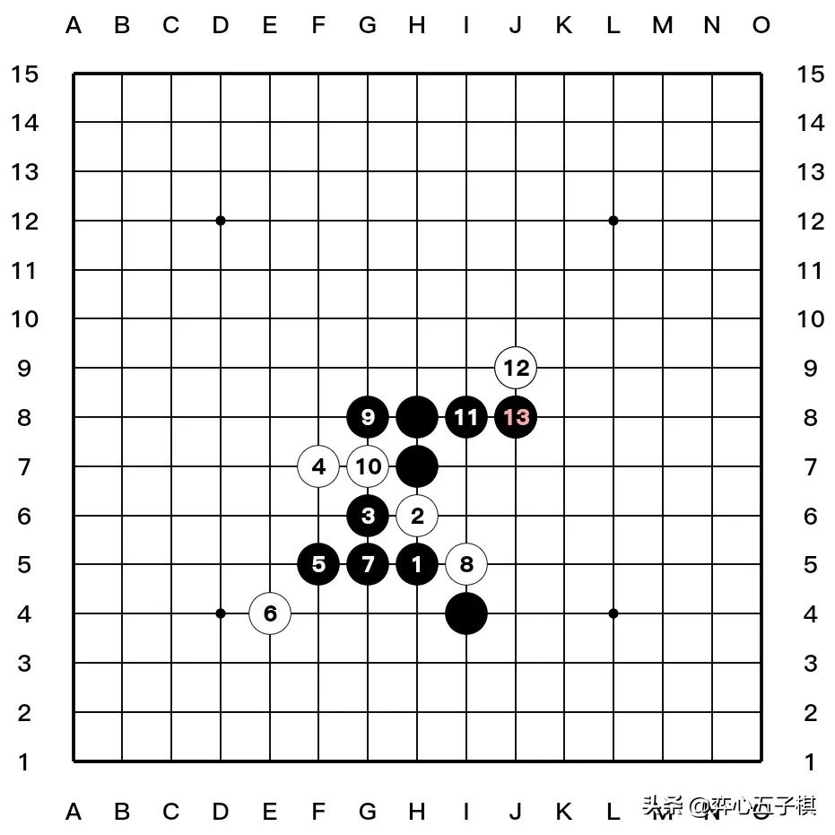 值得收藏的五子棋必胜棋型进攻路线演示37幅图