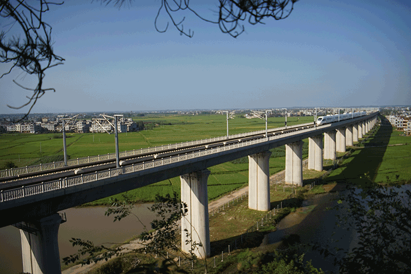 中国有一条环岛高铁，全长653千米，沿海设25座车站