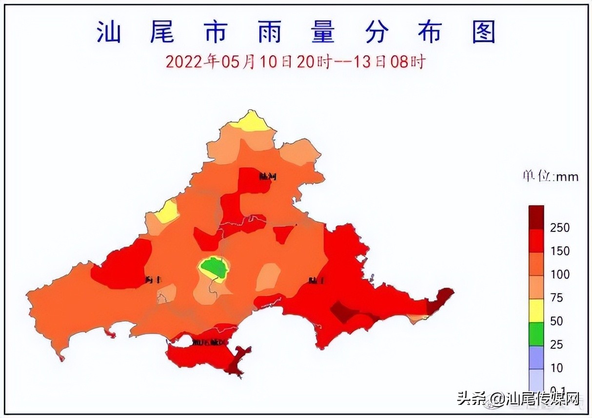 陆丰三地暴雨预警升级为红色