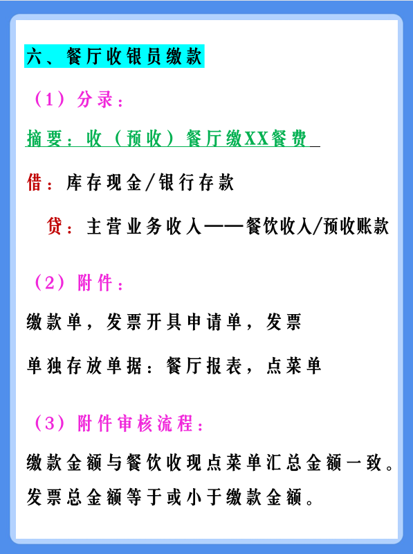 新手入行当会计，这份餐饮会计账务处理大全，讲得实用又透彻