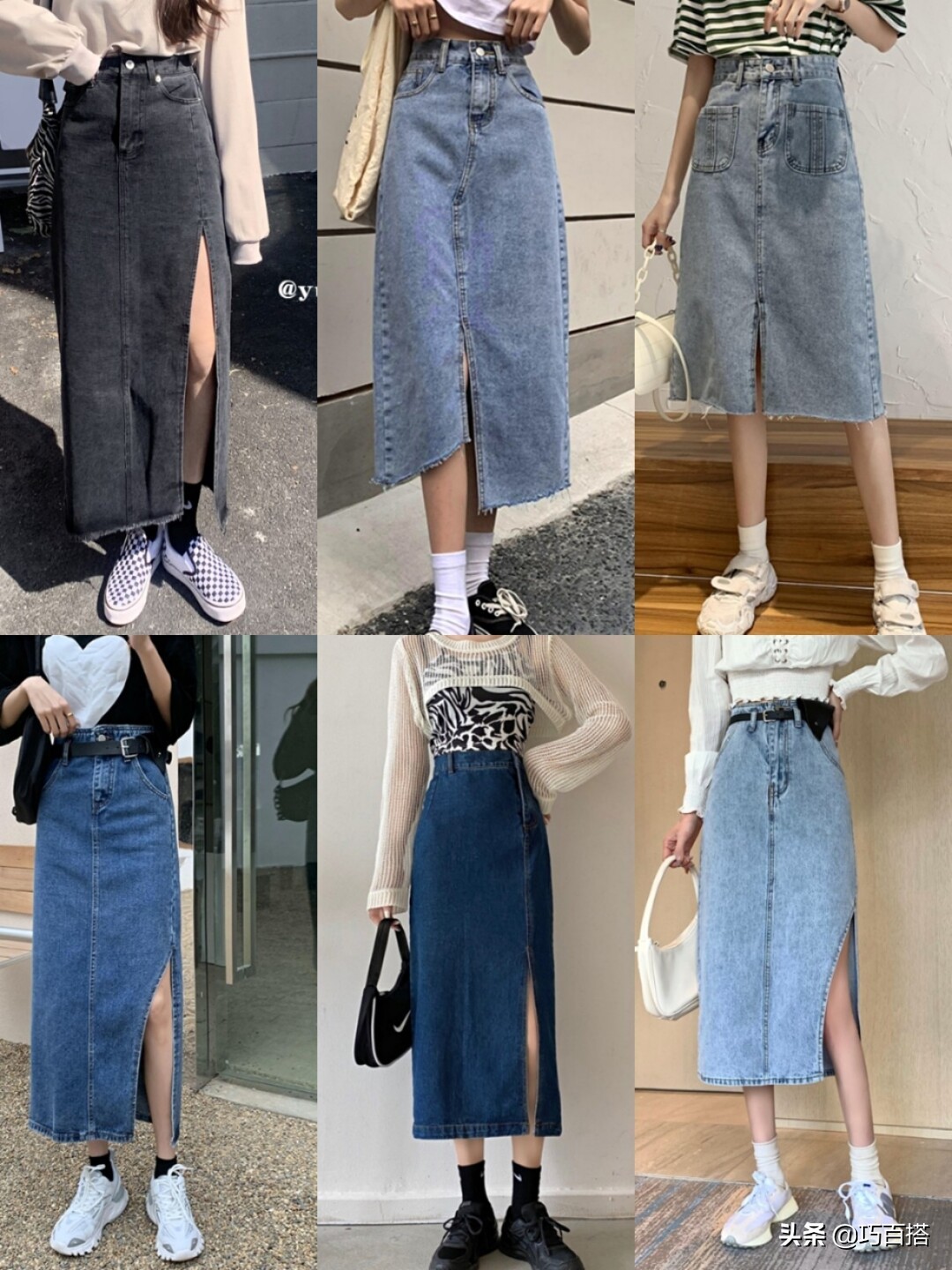 牛仔半身裙yyds！腿型不优秀、穿衣臃肿无形的，可以码住它了