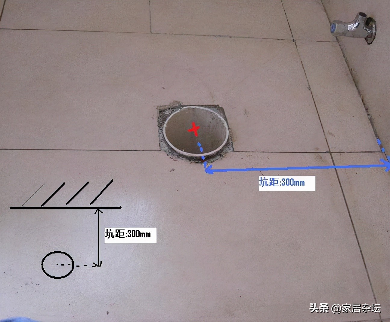 马桶坑距要弄准确,3点掌握坑距的测量,还要注意2个选购技巧