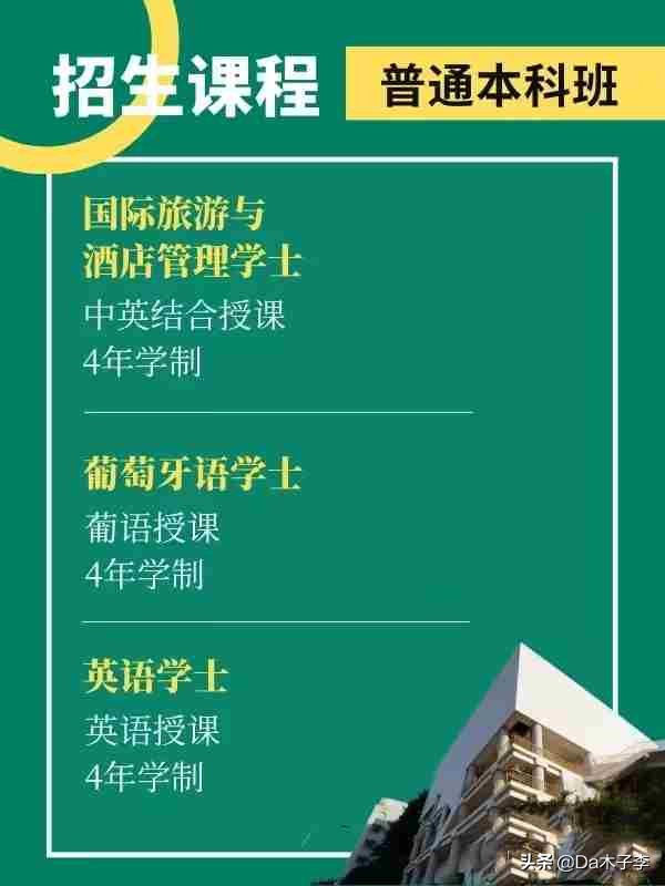 澳门城市大学 I 本科专业介绍