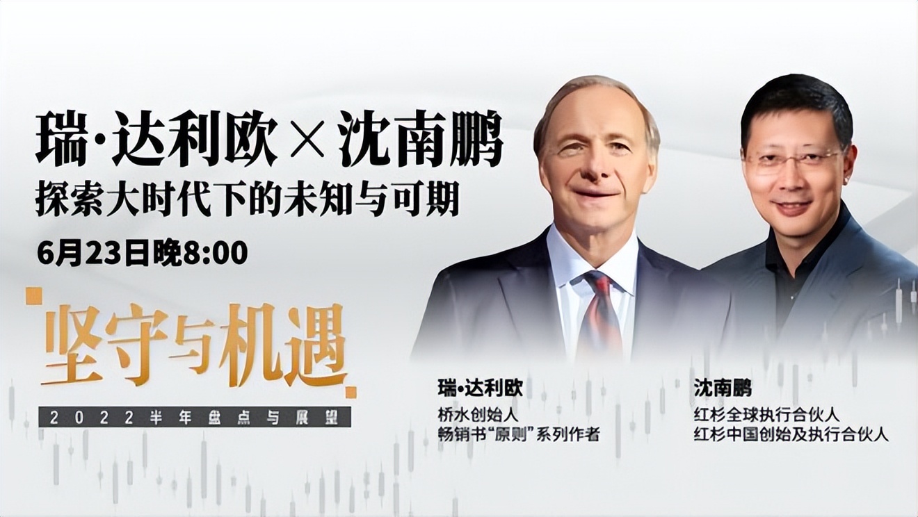 沈南鹏对话达利欧：我们相信科技创新的潜力，相信投资的核心是人