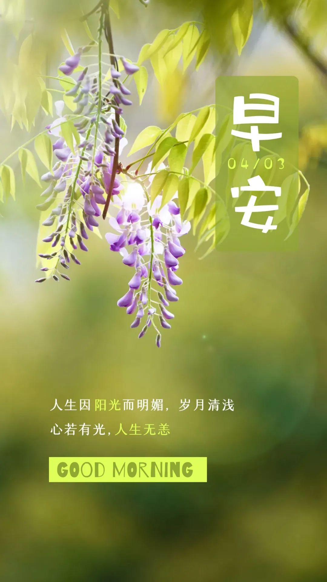 「2022.04.04」早安心语，正能量朋友圈语录图文，早安问候语图片