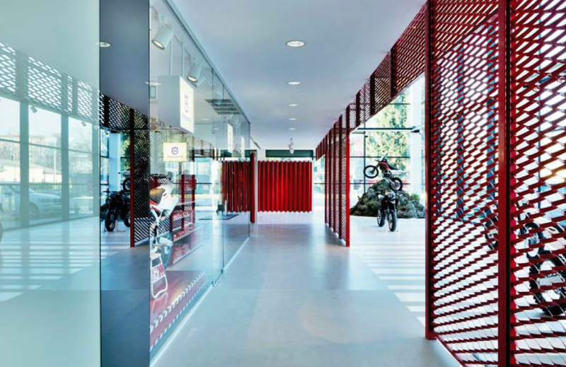 展厅设计案例鉴赏：哈斯克瓦尔那摩托车展厅