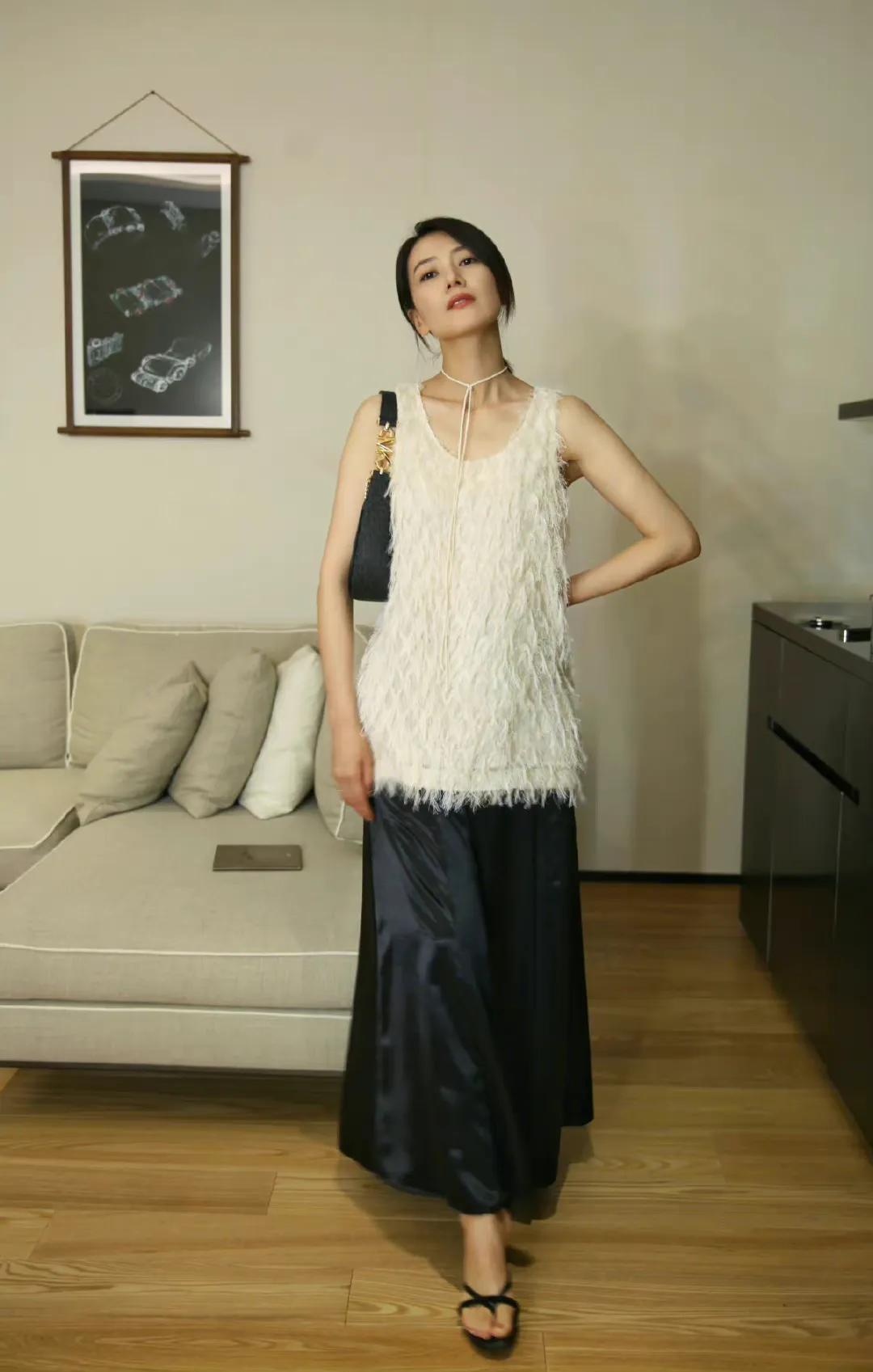 高圆圆近期穿搭