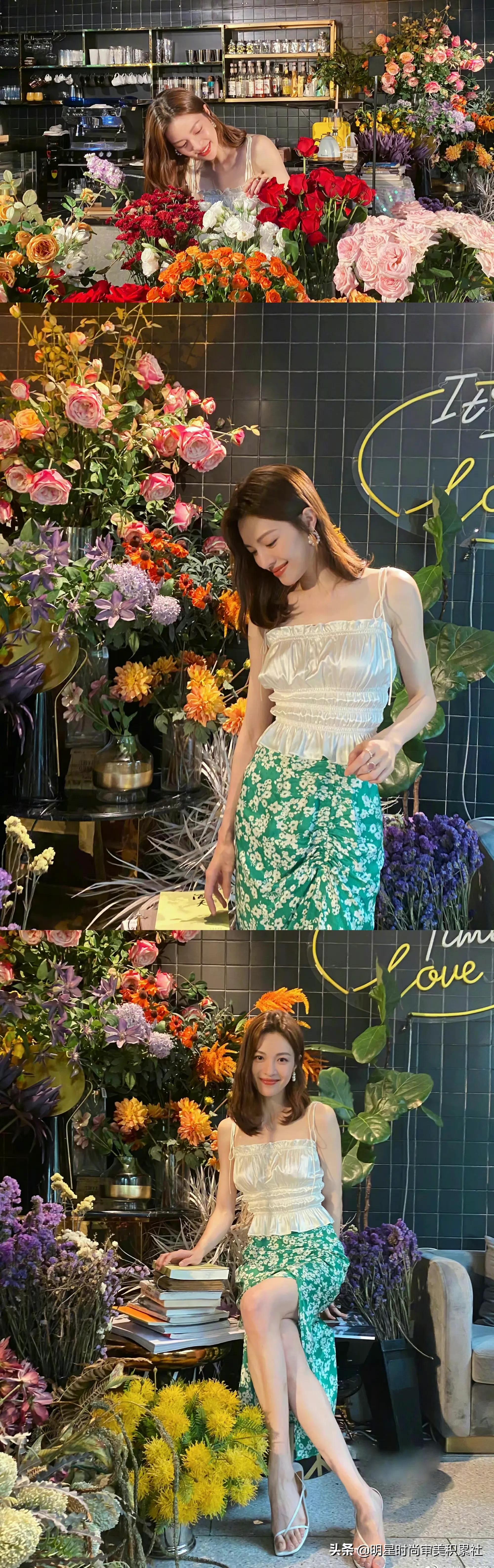 钟楚曦｜近日穿搭合集，颇有几分“港风美人”的味道