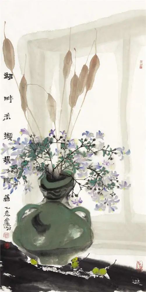 意境清远，笔墨雅洁的花鸟画