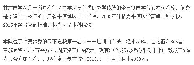 甘肅醫(yī)學院臨床醫(yī)學怎么樣,甘肅醫(yī)學院新校區(qū)(圖1)