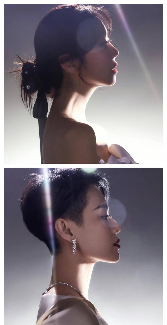 张蔷和吴谨言,可能是**头的原因,张蔷显得脸特别的小和短,鼻子虽然不