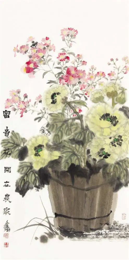 意境清远，笔墨雅洁的花鸟画