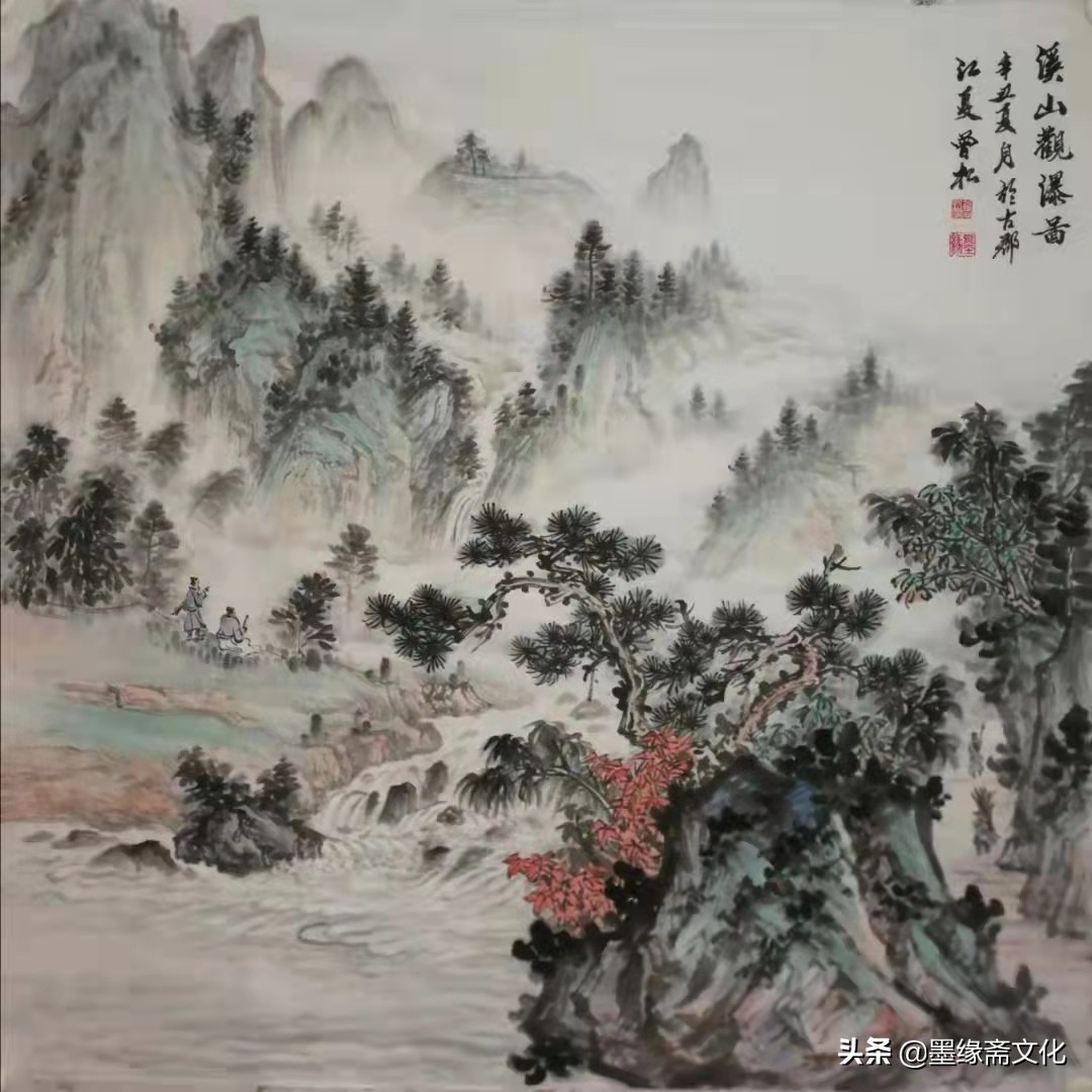 曾松山水画 - 融汇南北绘画风格 大气雄浑不失清新高雅