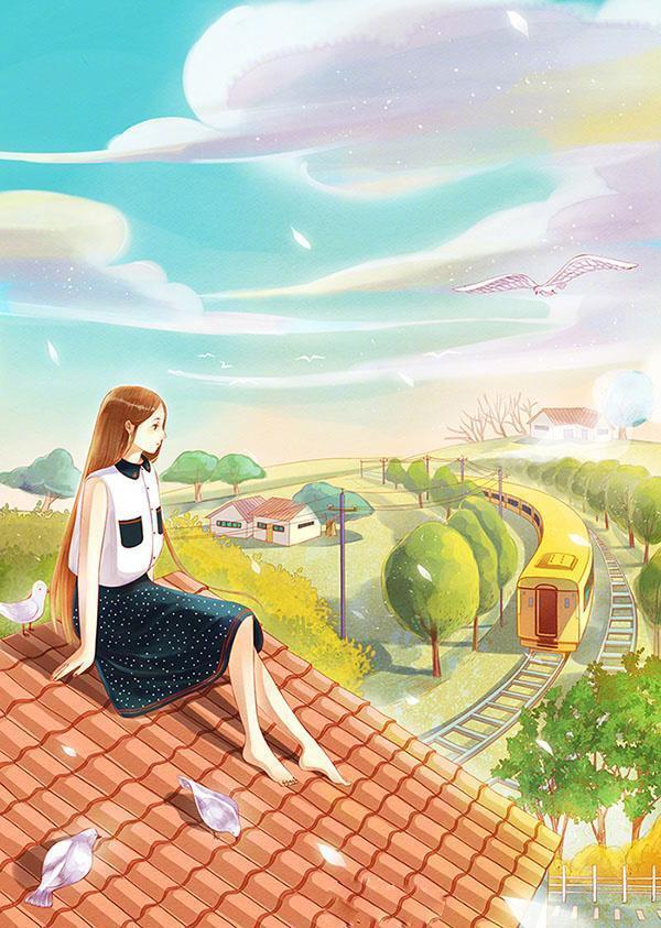 日落黄昏的唯美句子，温柔治愈，仙气飘飘