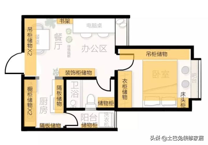 37㎡超小户型，住下“一家五口”再带一个小花园