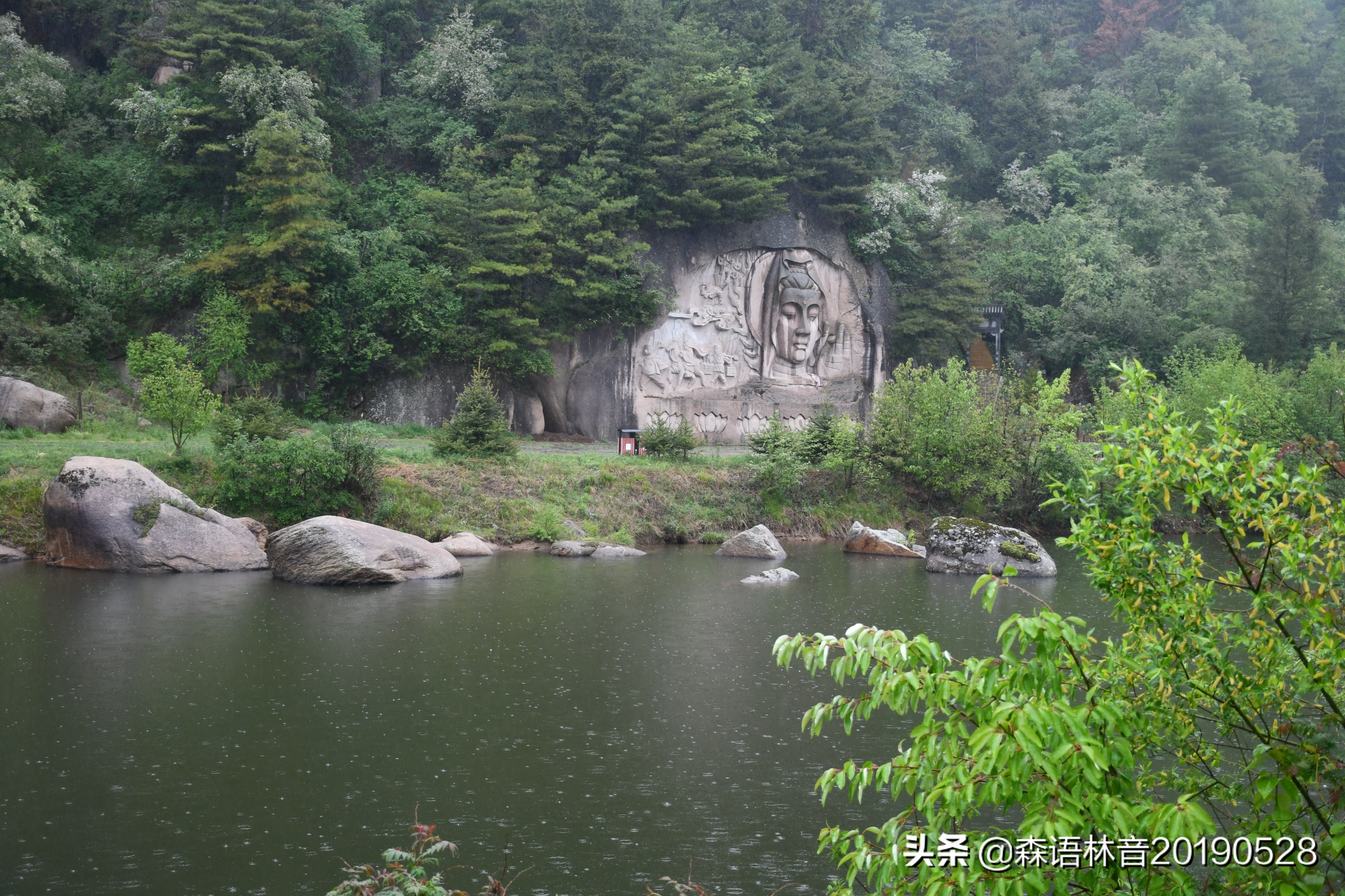 烟雨通天河 丹青水墨画——送你一个夏天“趣”通天河的理由