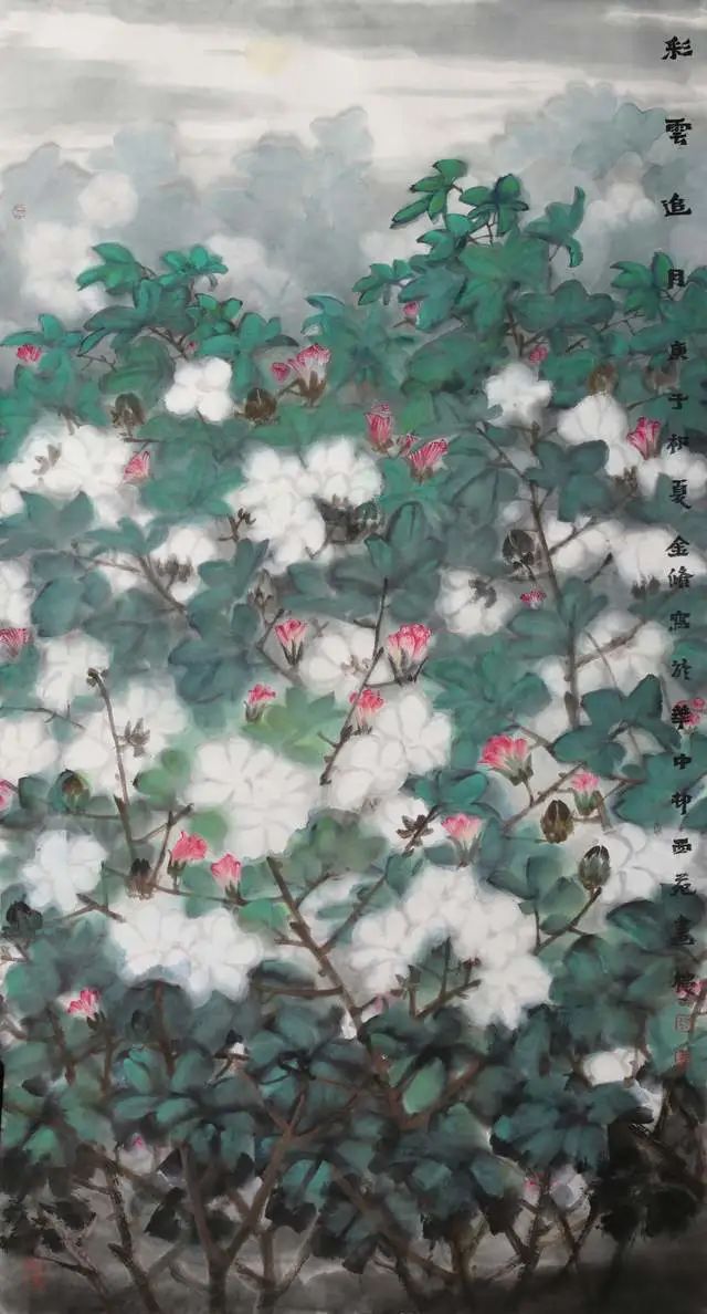意境清远，笔墨雅洁的花鸟画