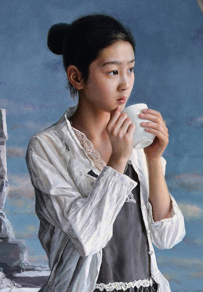 吴静涵笔下的少女，如此清纯