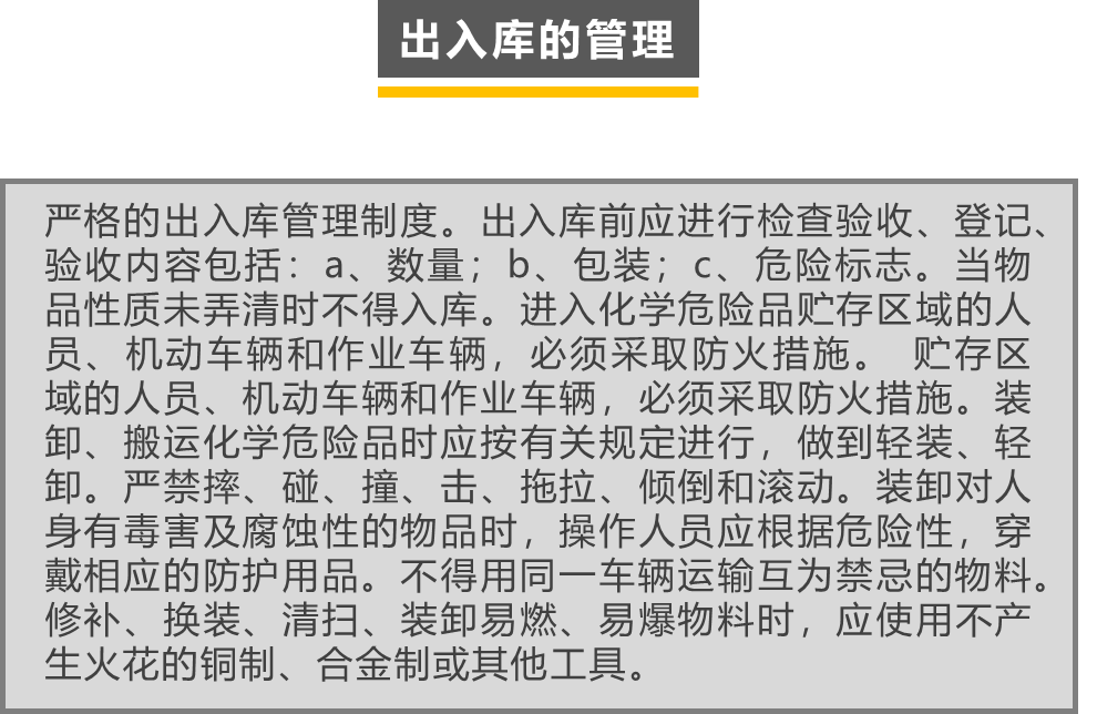 危险化学品管理