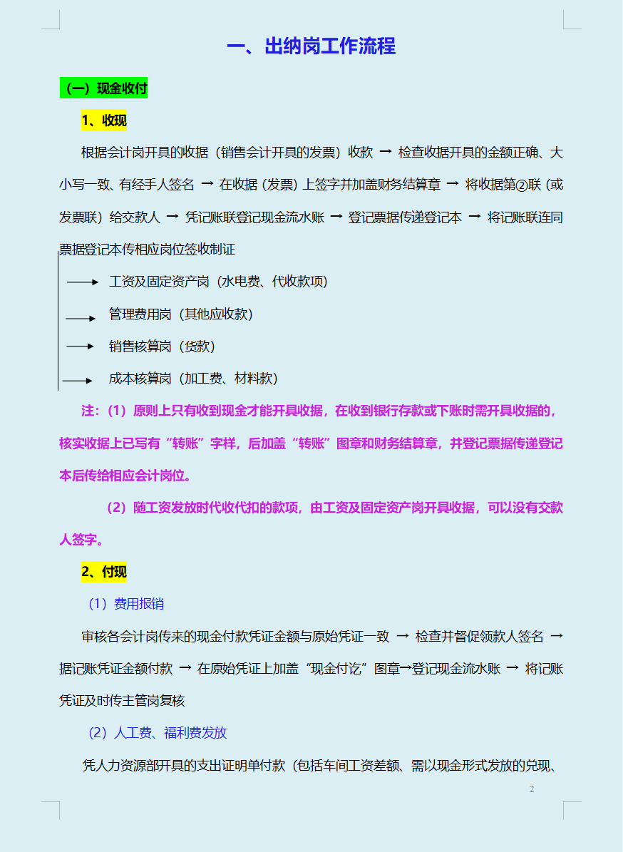 财务经理：这才是财务部门各岗位的详细工作内容，连目录都是干货