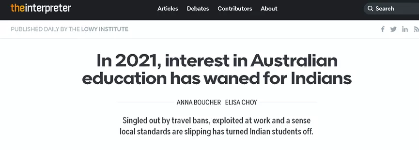 多名专业人士提醒：谨慎选择澳大利亚作为留学目的地！