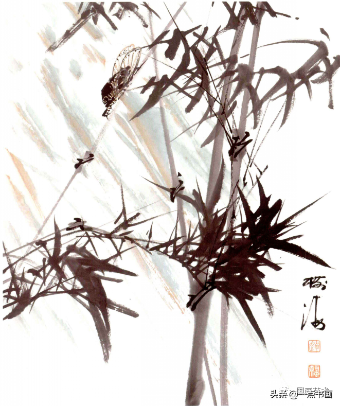 墨竹图竹枝画法（墨竹的详细步骤画法分享）