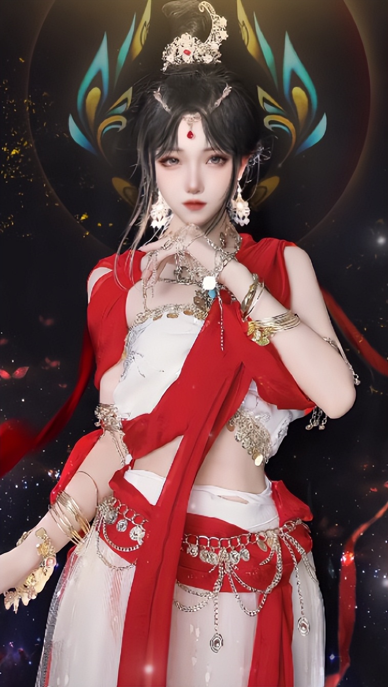 《永劫无间》迦南龙门飞天COS 抹胸、长腿等比例还原！-哪边嗨