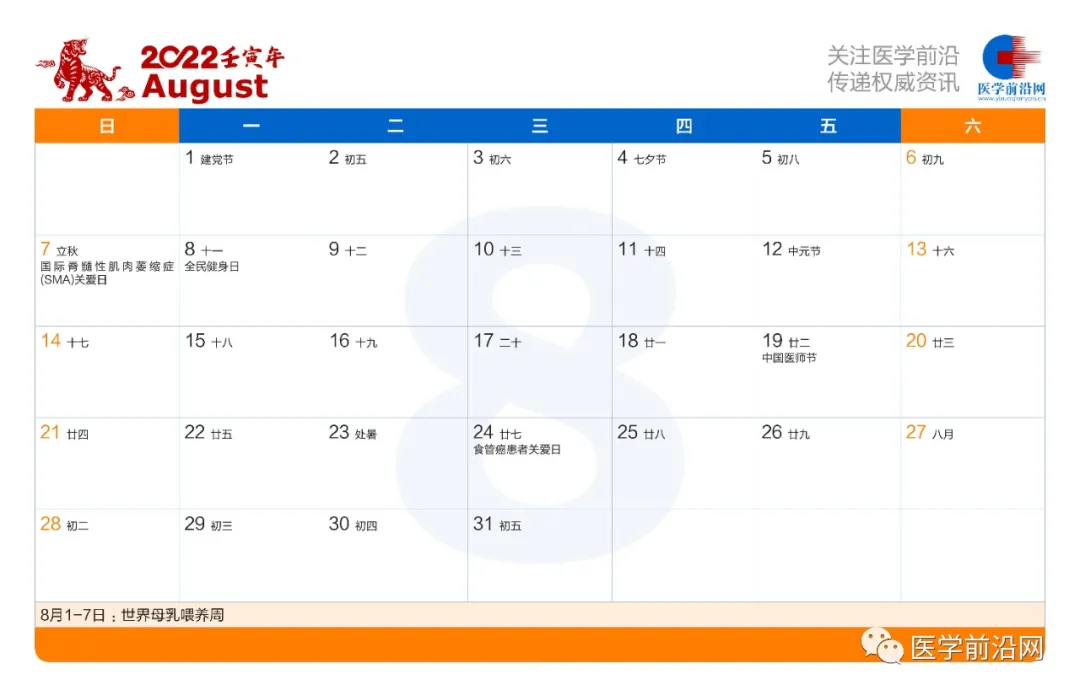 一文收藏｜2022年医药卫生相关主题宣传日/周/月