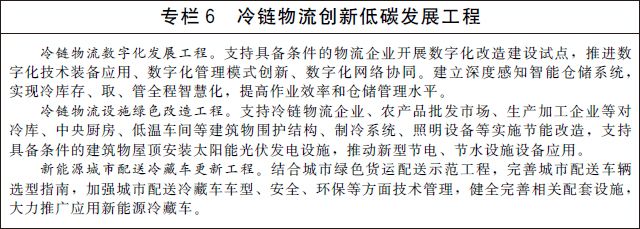 国务院办公厅关于印发“十四五”冷链物流发展规划的通知