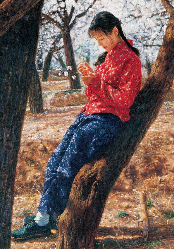 吴静涵笔下的少女，如此清纯