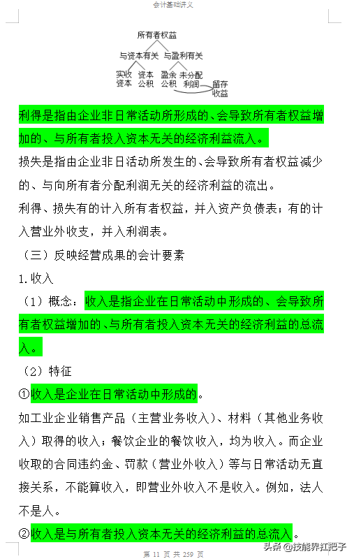 零基础学习会计，268页会计基础知识点汇总，十分全面