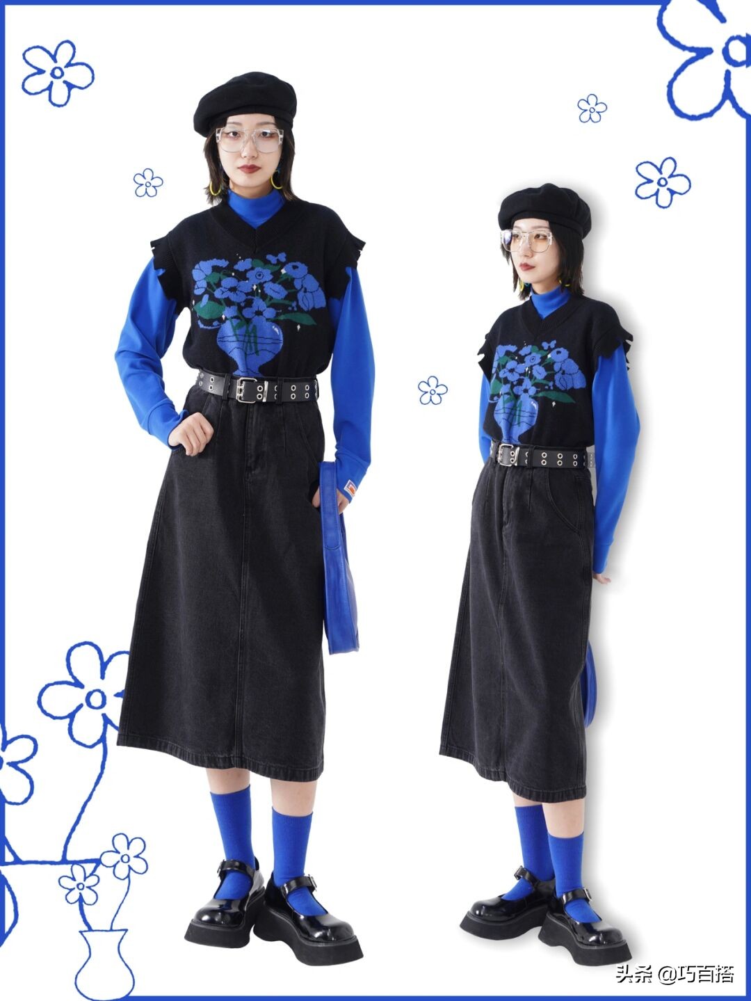 牛仔半身裙yyds！腿型不优秀、穿衣臃肿无形的，可以码住它了