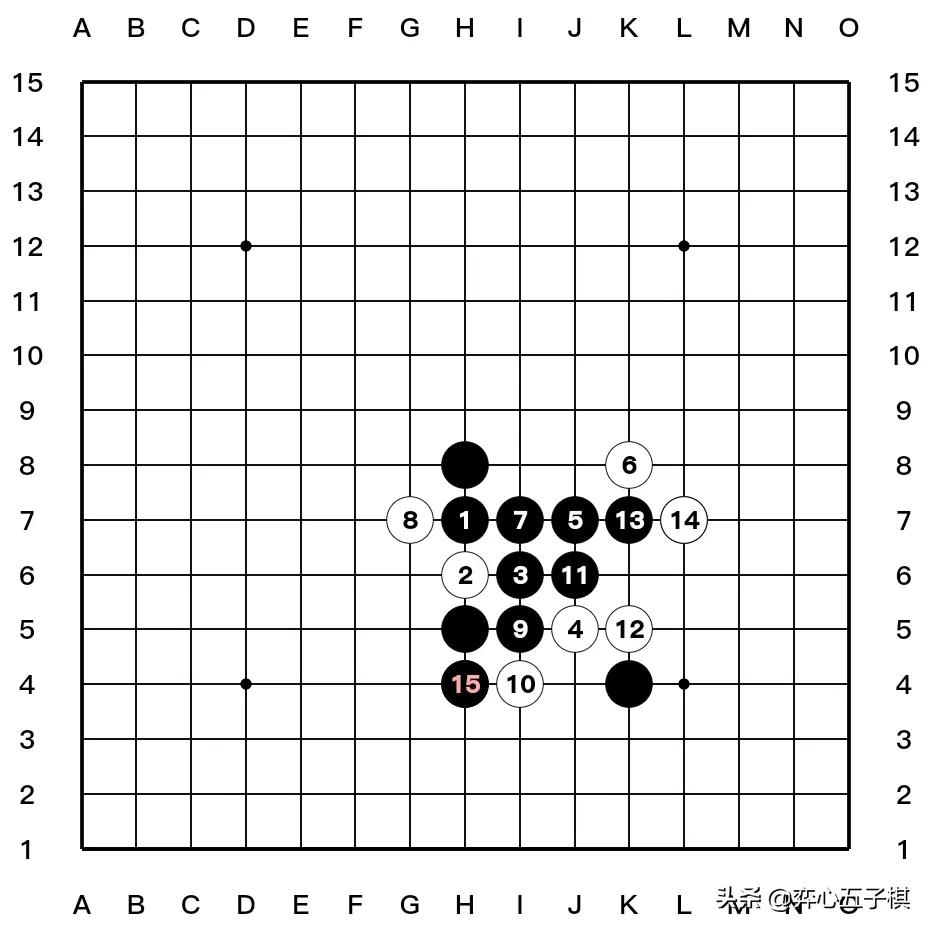 值得收藏的五子棋必胜棋型进攻路线演示37幅图