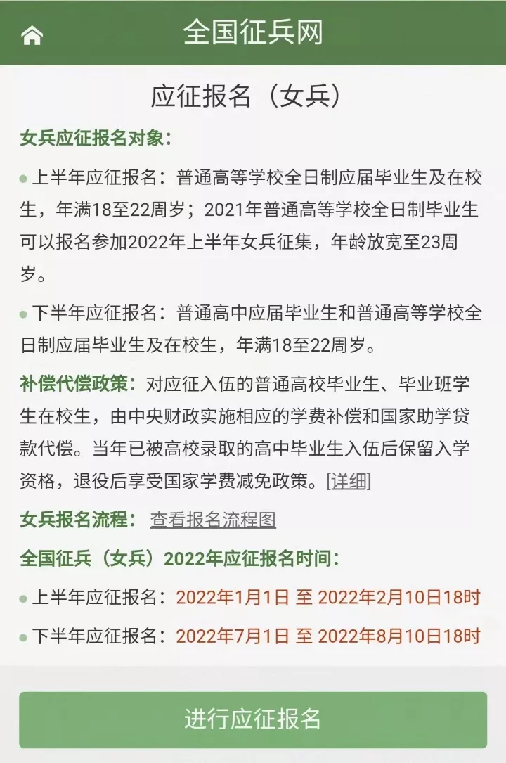 女兵要求,女兵要求什么条件