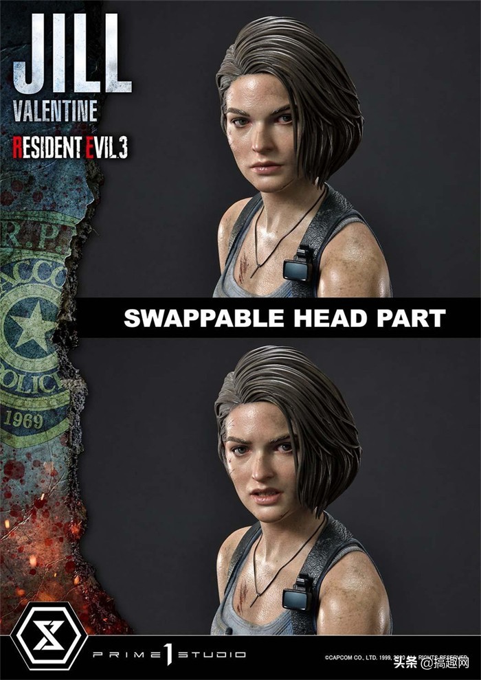 潮趣:《生化危机3重制版》吉尔·瓦伦丁 1/4全身雕像