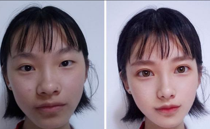 大学女生妆前和妆后对比简直判若两人网友一个人