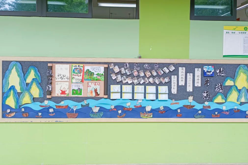 成都市双流区黄甲小学举行读书节之阅读展板评比活动