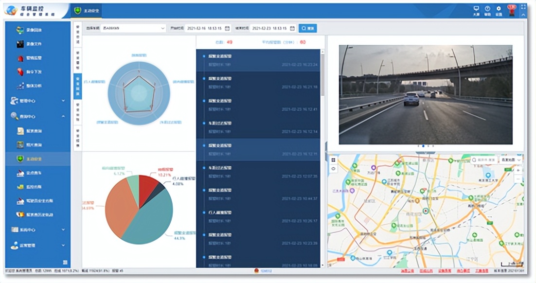 消防车5G主动安全360盲区AI监测预警系统