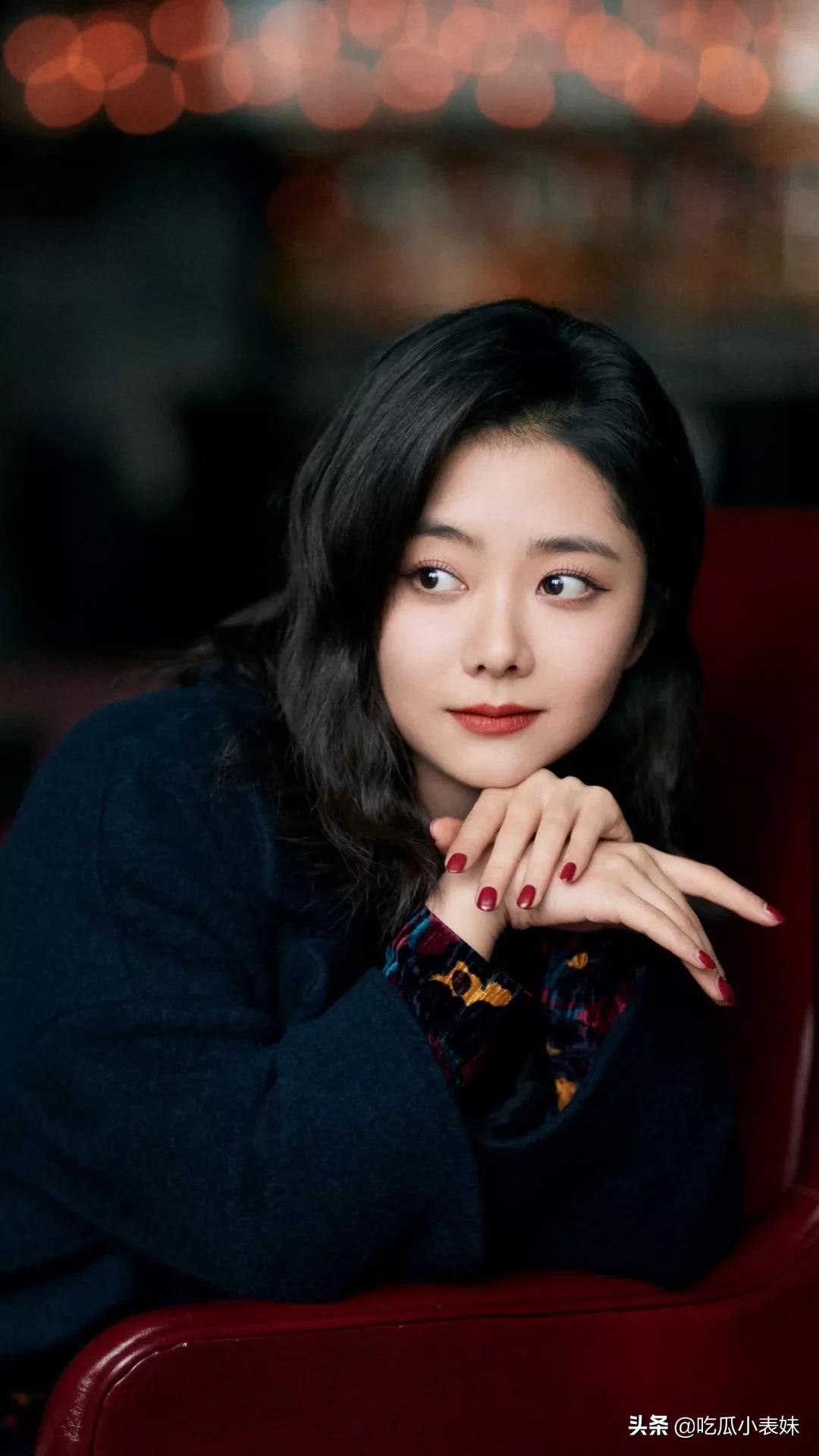 谭松韵，迷人的娃娃脸，清新灵动，甜美可爱