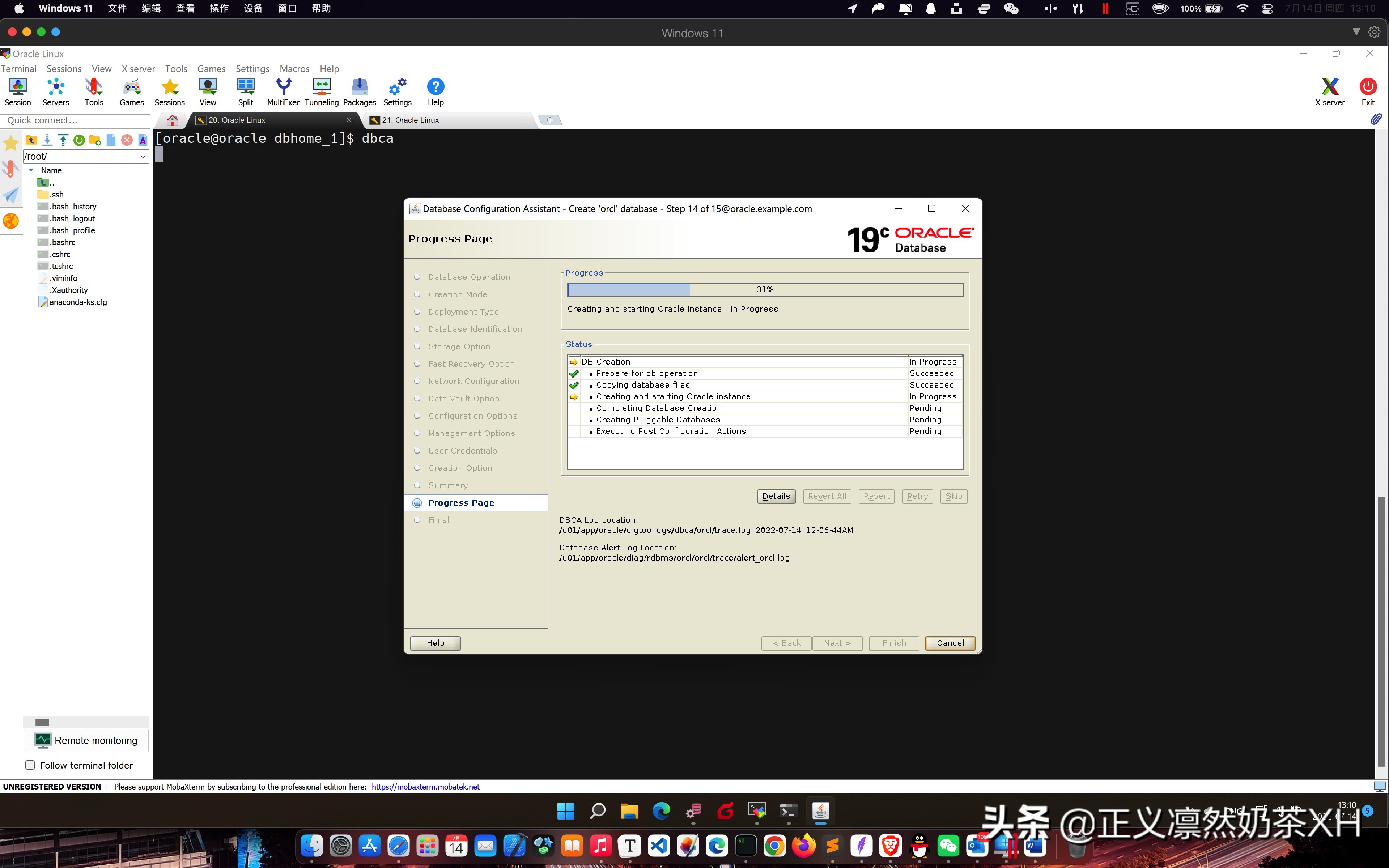 Oracle Linux 7 安装 Oracle 19C 第二部分