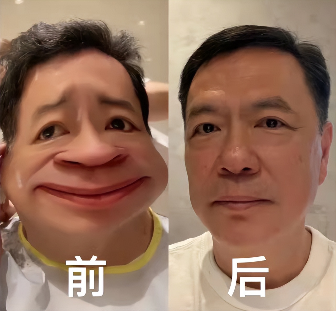 应采儿晒母子三人合照，2岁Hoho五官变化超大，清秀帅气像女孩